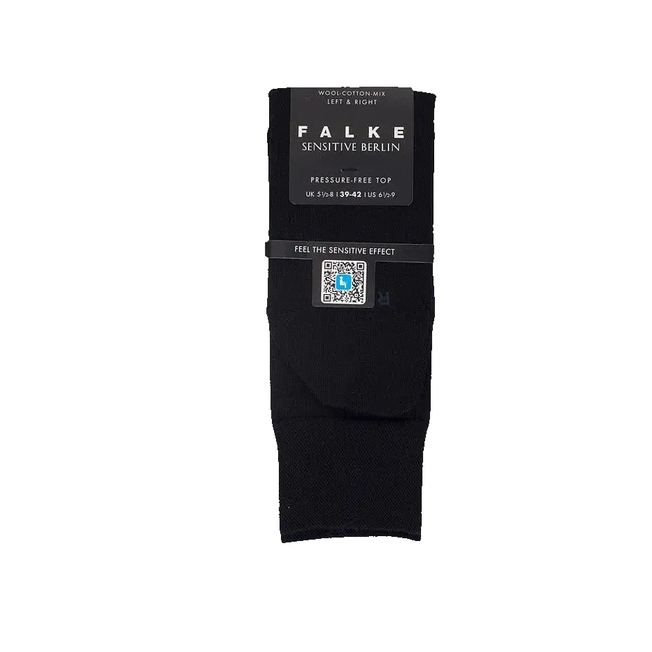 Falke Berlin Sensitive Socks in Navy sold by Coes