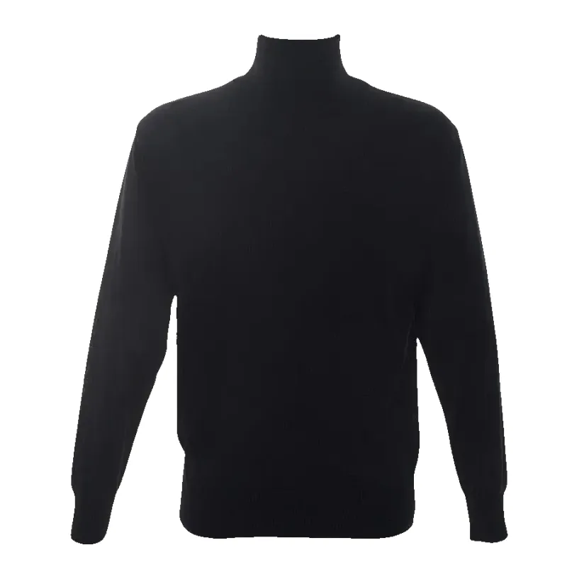 Franco Ponti Rollcollar Pullover in Black sold by Coes