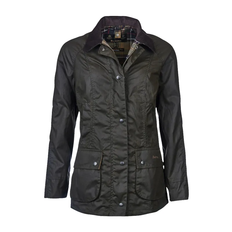 Barbour Classic Beadnell Jacket in Olive sold by Coes
