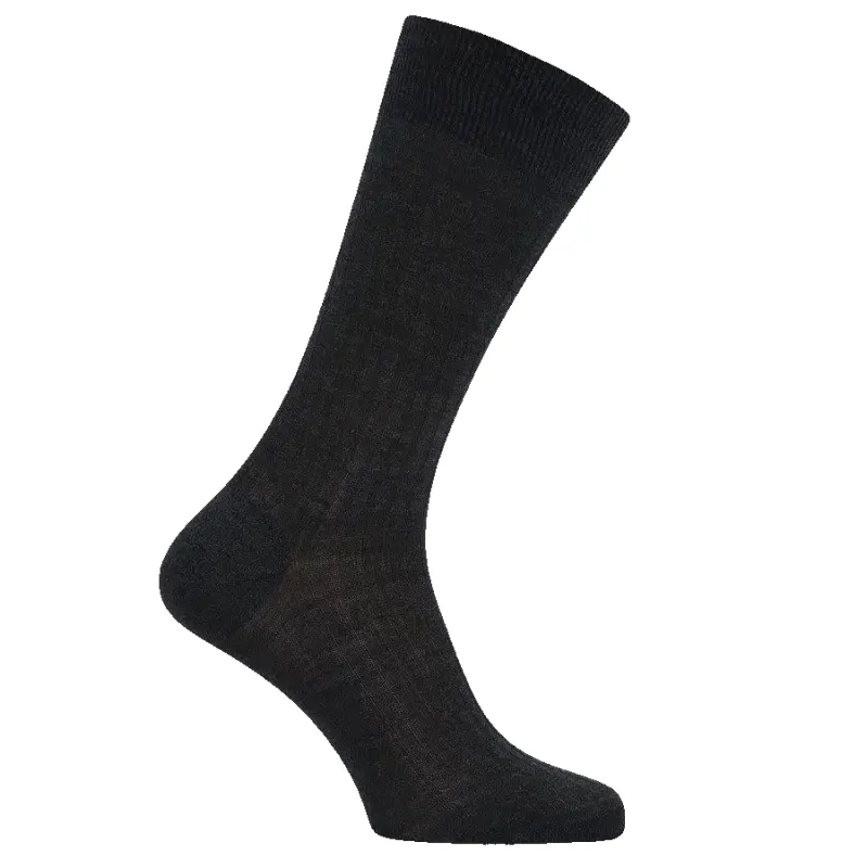 Pantherella Mens Merino Blend Socks in Charcoal sold by Coes
