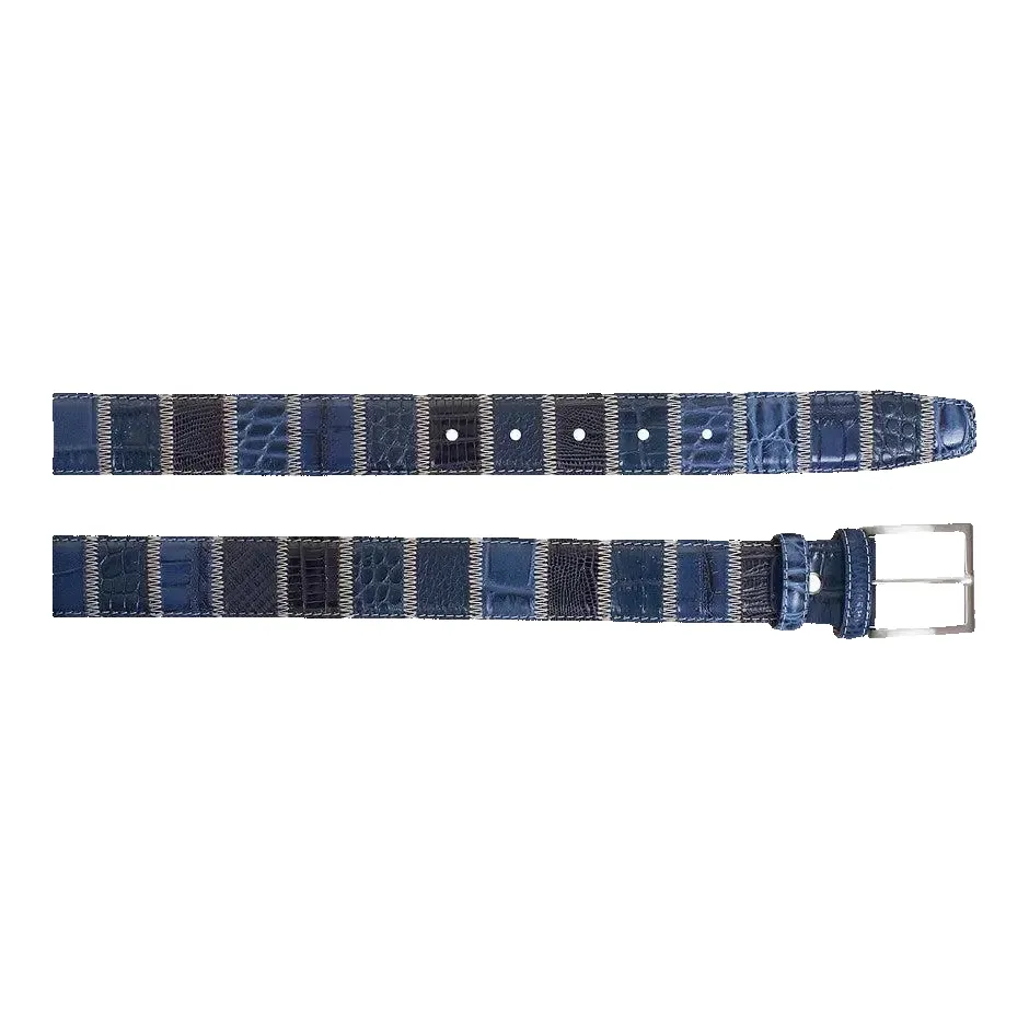 Robert Charles Patchwork Belt in Navy sold by Coes product image thumbnail 2