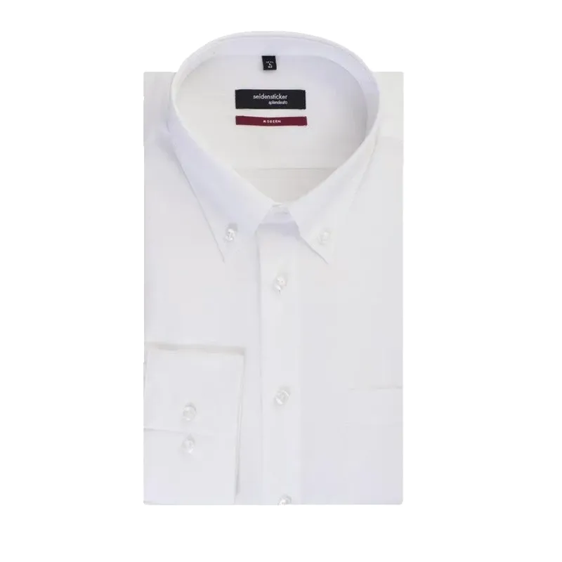 Seidensticker White Button Down Collar Shirt made by Coes