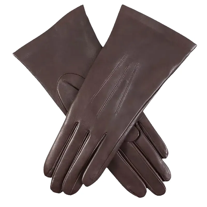 Dents Isabelle Cashmere Lined Hairsheep Leather Gloves in Mocca sold by Coes