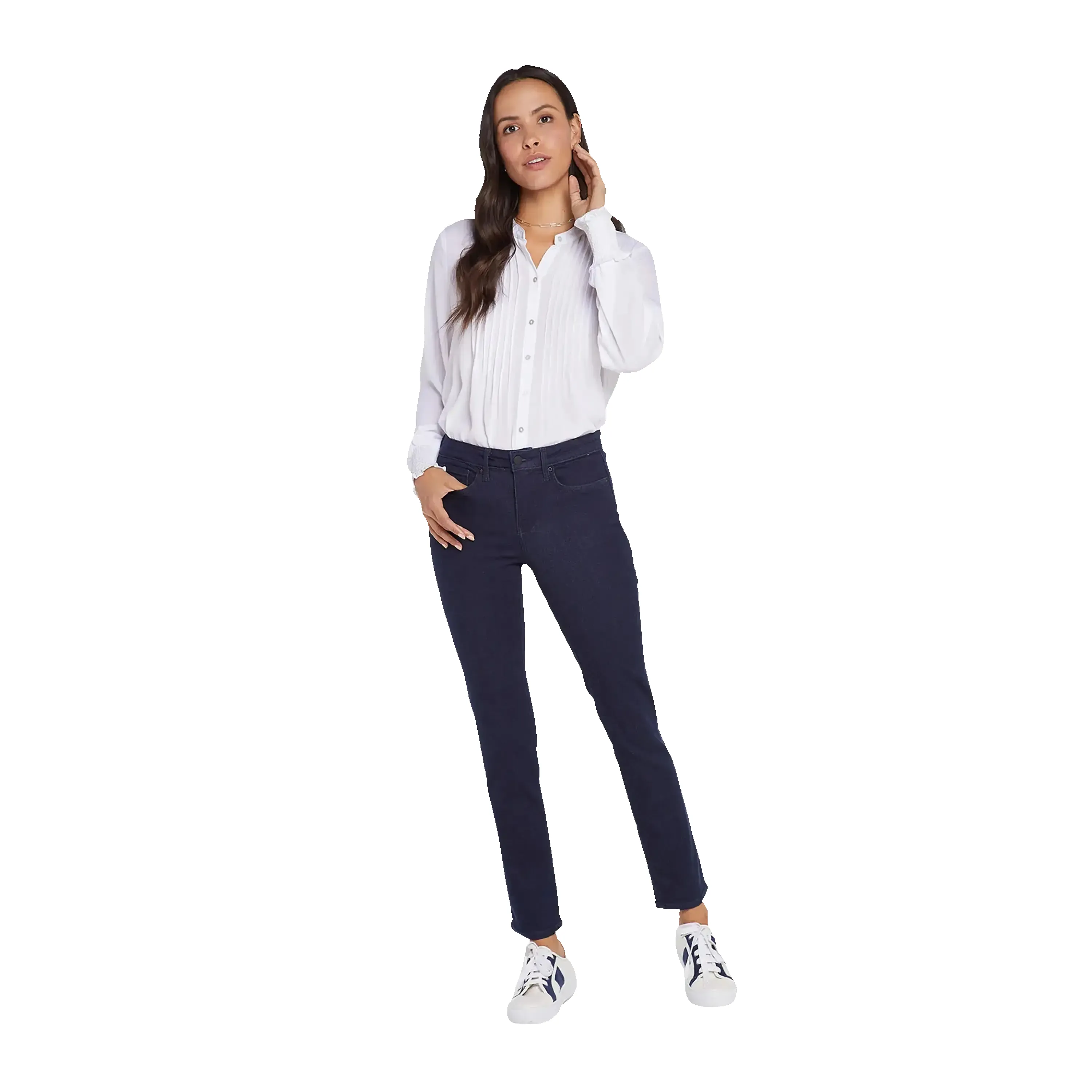 NYDJ Sheri Slim Leg Jeans in Dark Blue Wash sold by Coes product image thumbnail 4