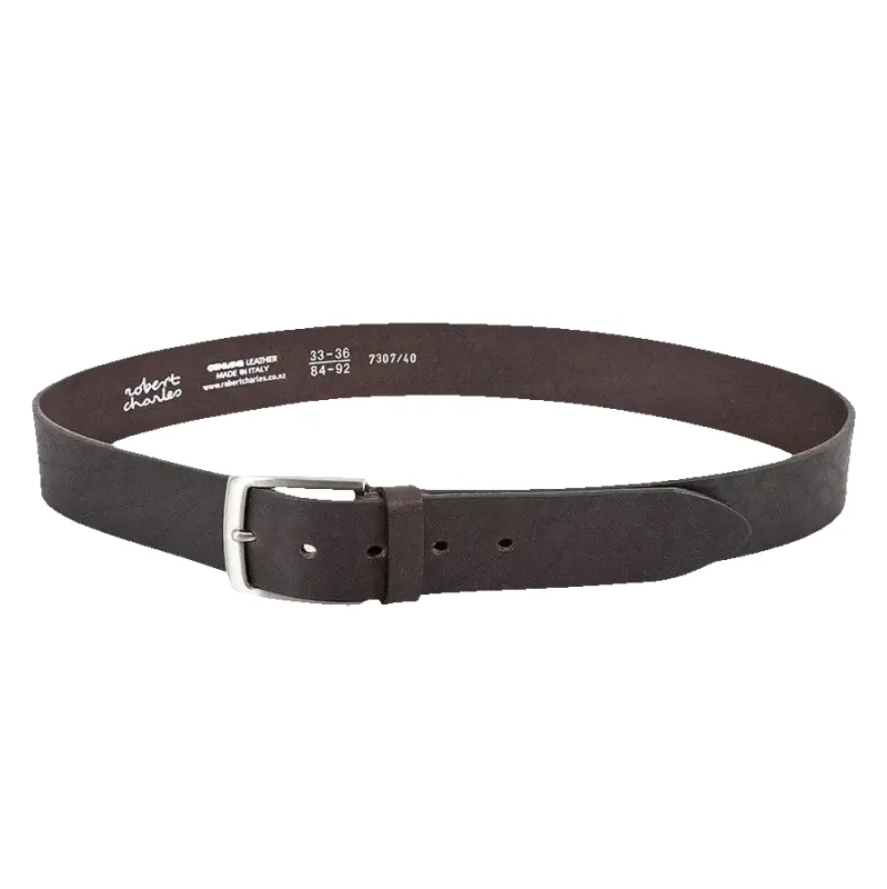 Robert Charles Leather Belt in Brown 40mm sold by Coes