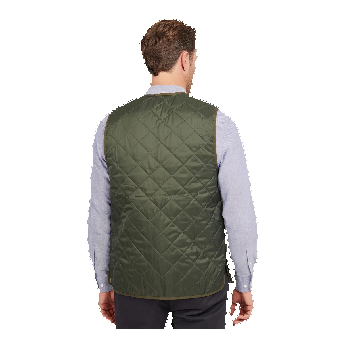 Barbour Quilted Waistcoat/Zip-in Liner in Olive & Ancient sold by Coes product image thumbnail 3