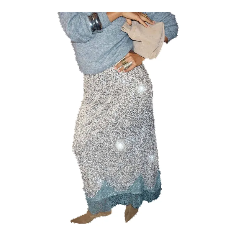 Never Fully Dressed Sequin Midi Maeva Skirt sold by Coes