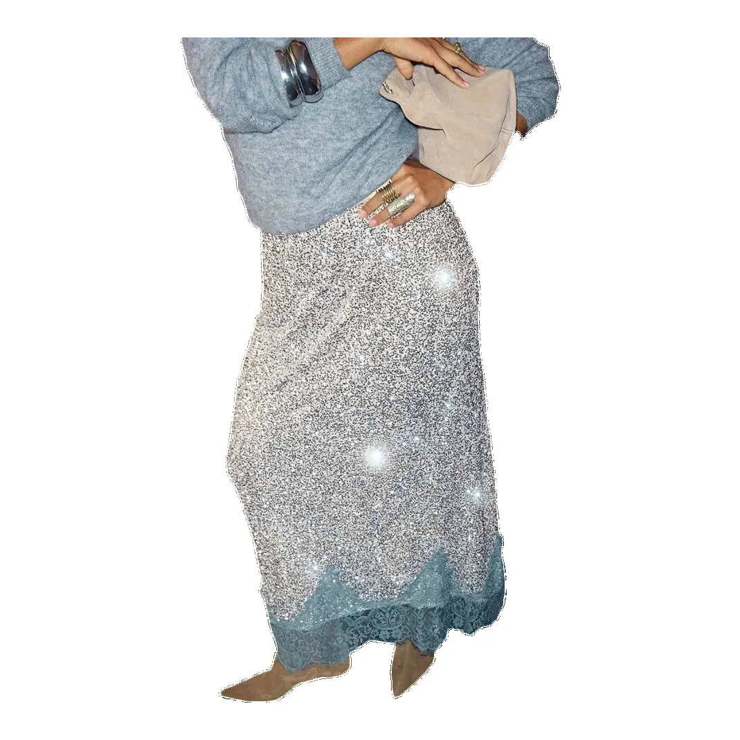 Never Fully Dressed Sequin Midi Maeva Skirt sold by Coes