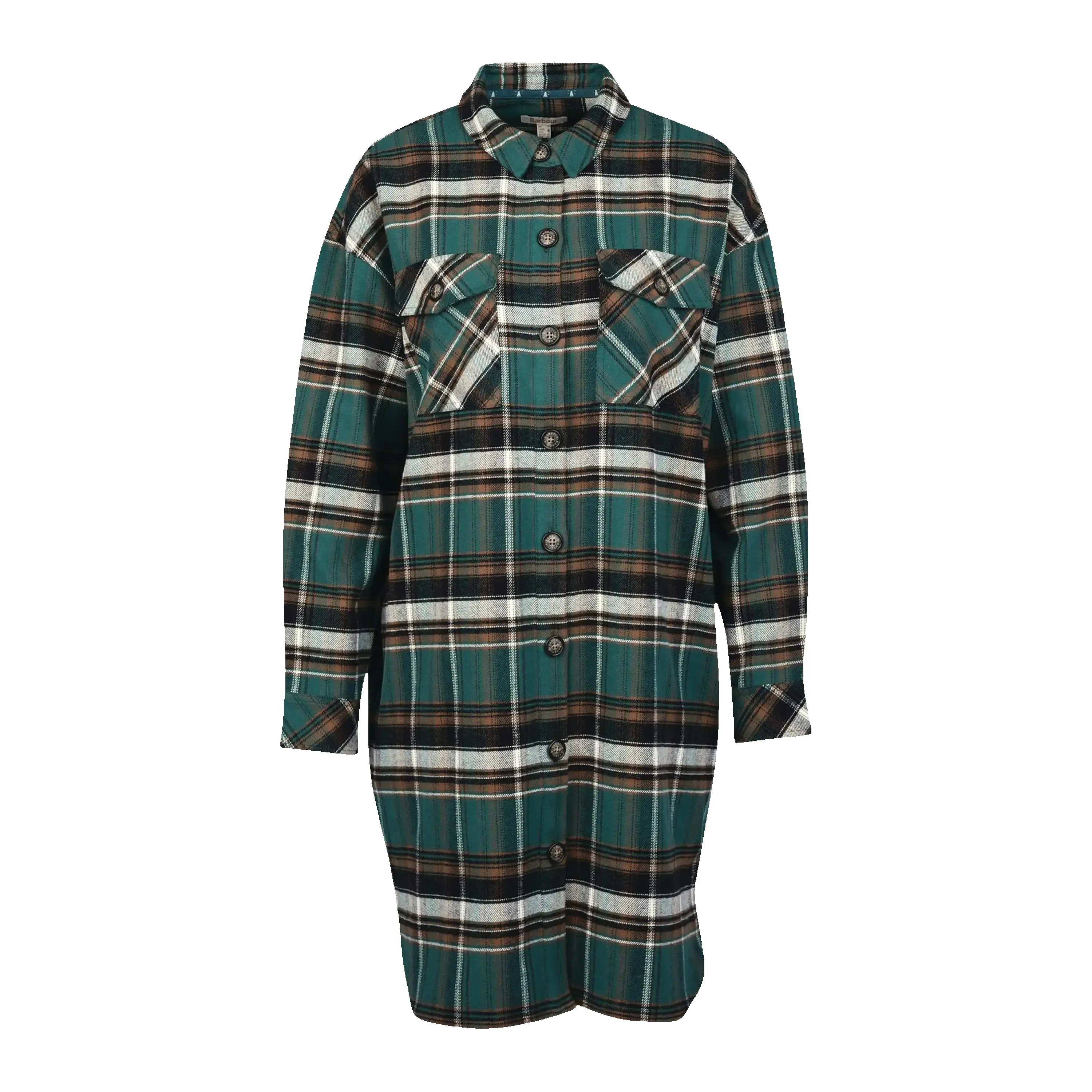 Barbour Cassley Longline Overshirt sold by Coes