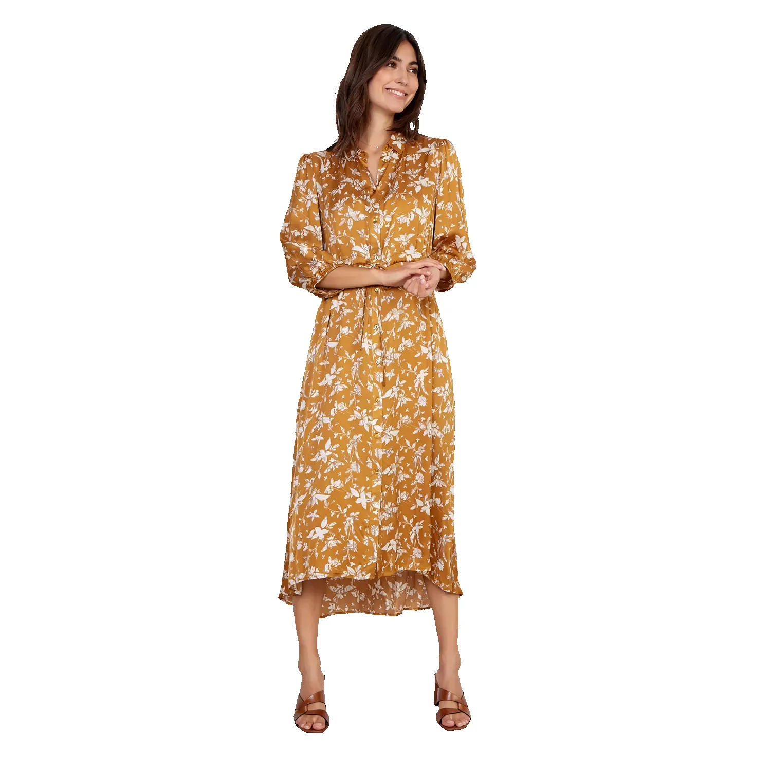 Soya Concept Moa Satin Printed Shirt Dress sold by Coes product image thumbnail 4