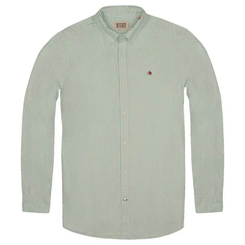 Scotch & Soda Essential Long Sleeve Oxford Stripe Shirt sold by Coes
