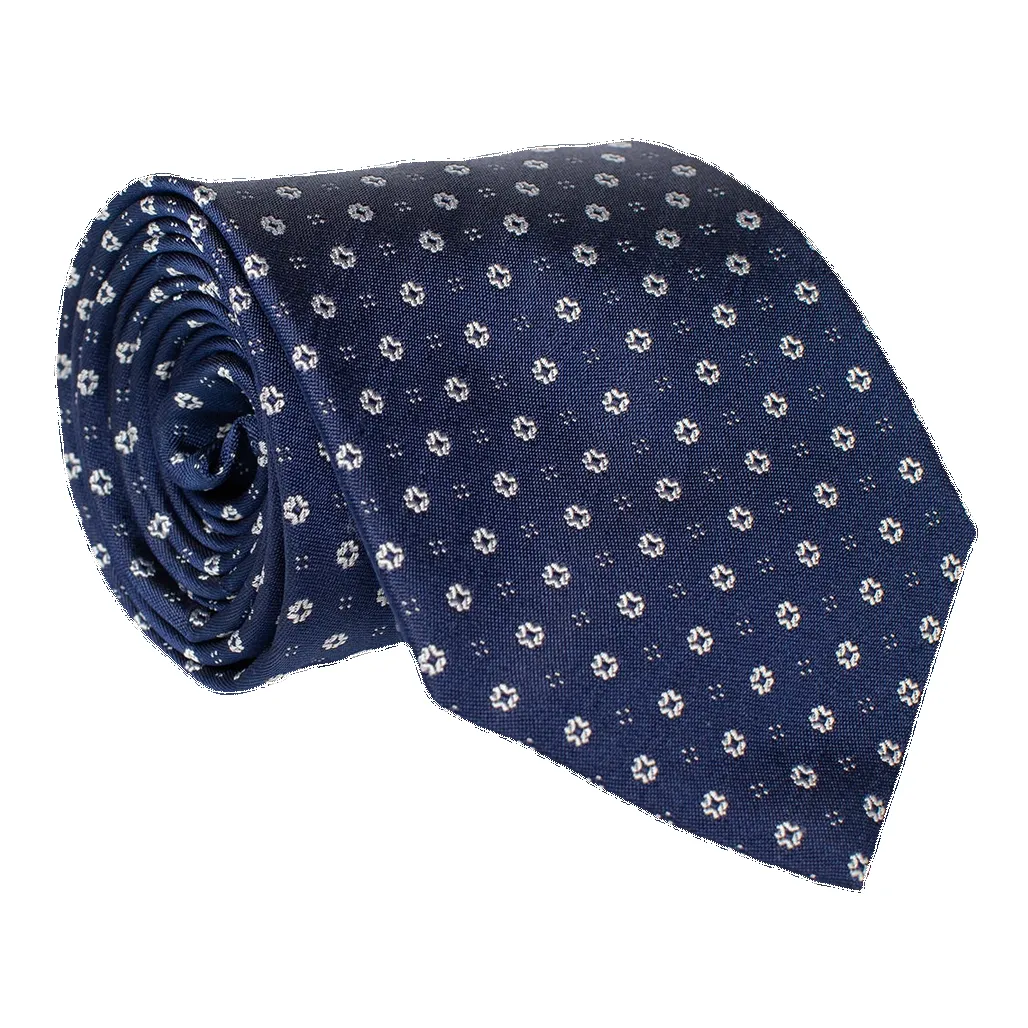 Golding Silk Flower Dots Woven Tie sold by Coes