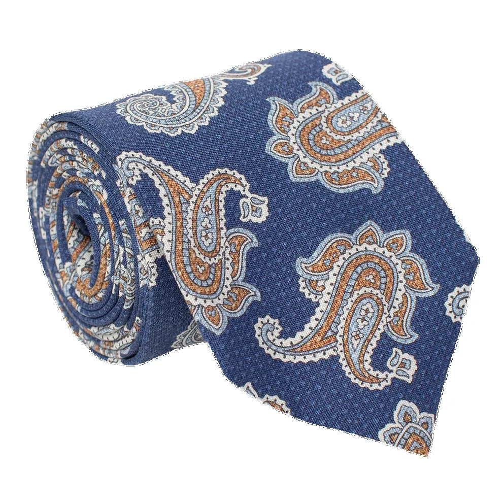 William David Textured Paisley Printed Tie sold by Coes