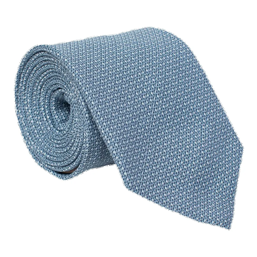 William David Plain Texture Printed Tie sold by Coes