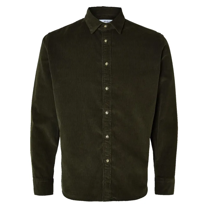Selected Regular Owen Long Sleeve Cord Shirt sold by Coes