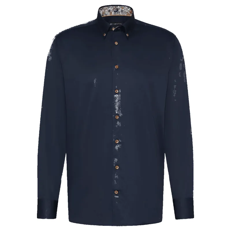 Bugatti Long Sleeve Plain Shirt made by Bugatti