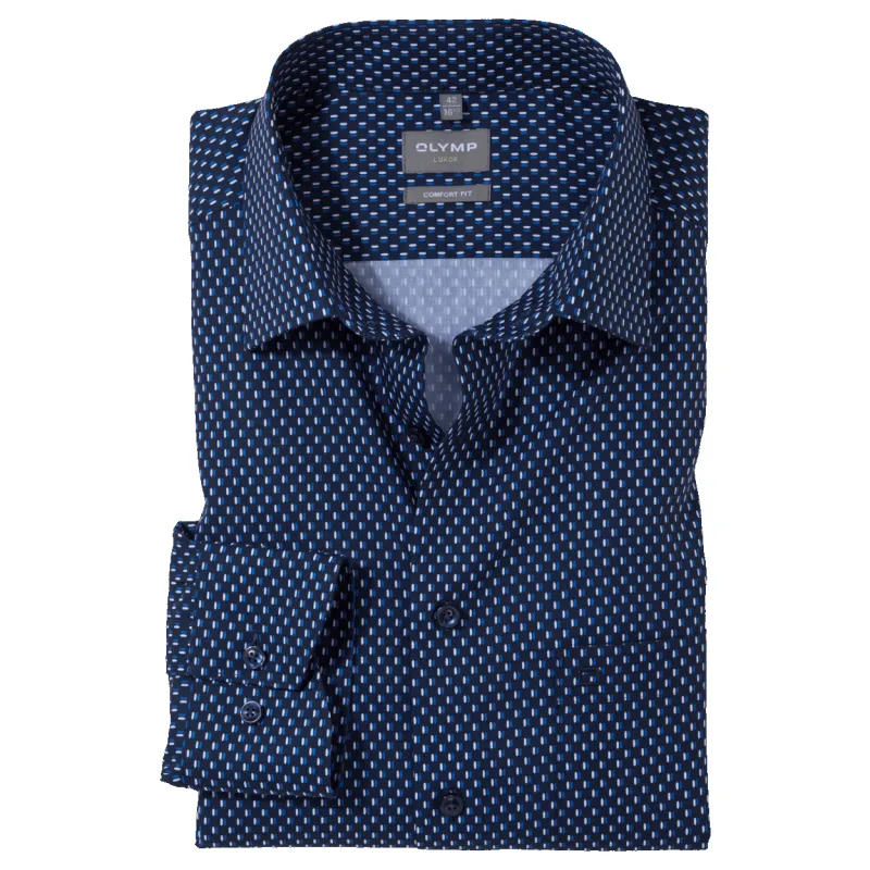 Olymp Formal Long Sleeve Dot Print Shirt sold by Coes