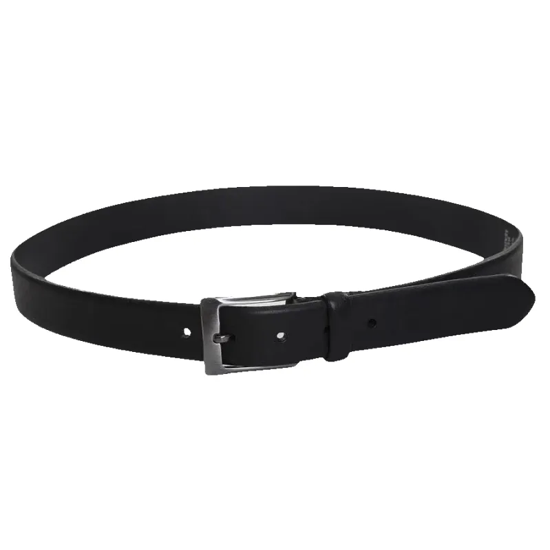 Ibex 32mm Rolled Edge Full Grain Belt In Black sold by Coes