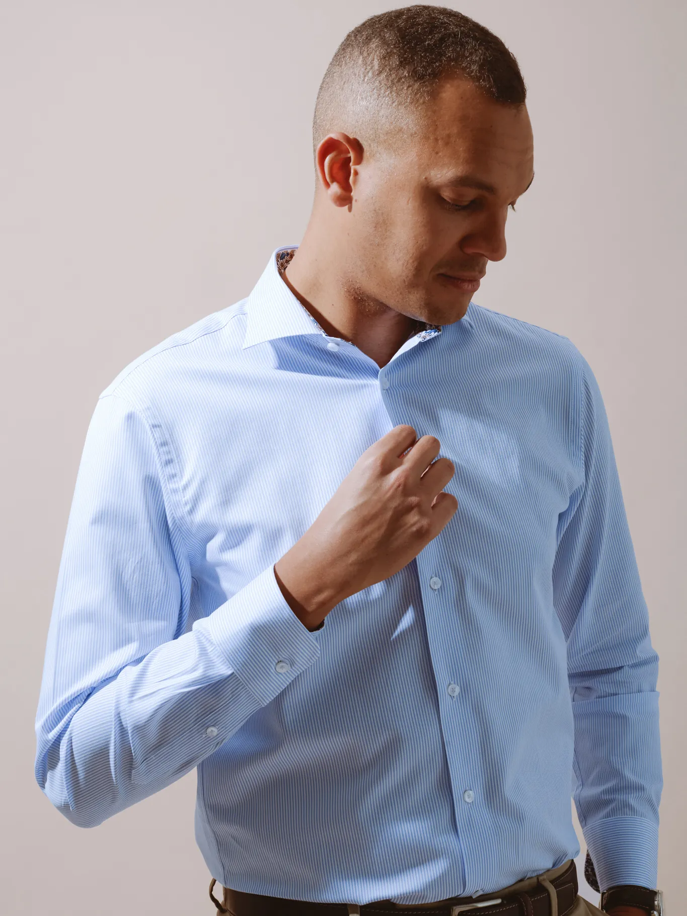 William David Long Sleeve Stripe Formal Shirt With Trim sold by Coes product image thumbnail 2