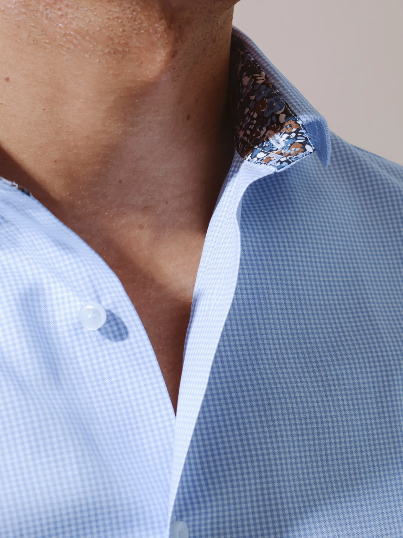 William David Long Sleeve Checked Formal Shirt With Trim sold by Coes product image thumbnail 5