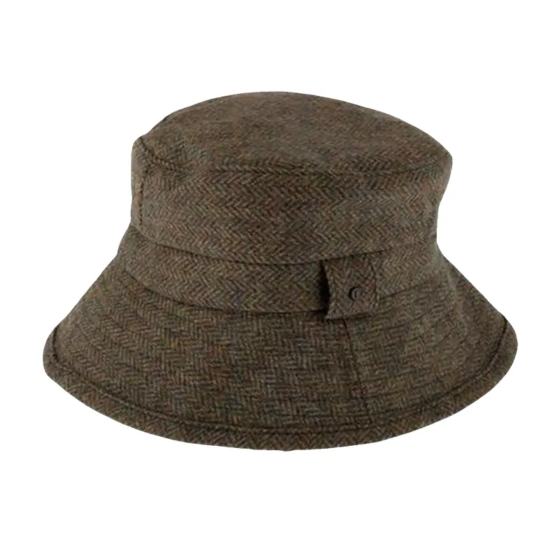 Dents Abraham Moon Herringbone Bucket Hat sold by Coes