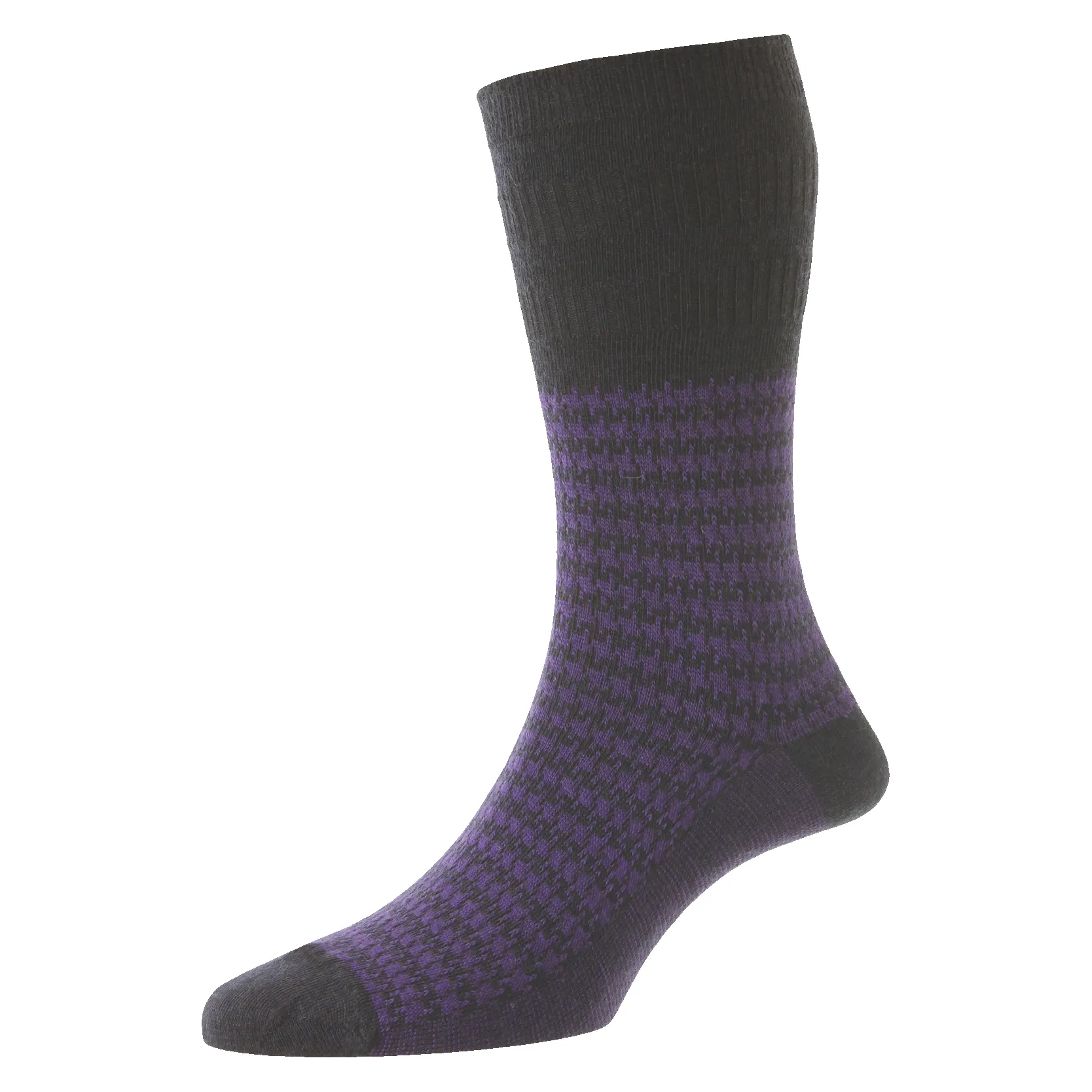 HJ Hall HJ988 Houndstooth Wool Softop® Socks sold by Coes product image thumbnail 4