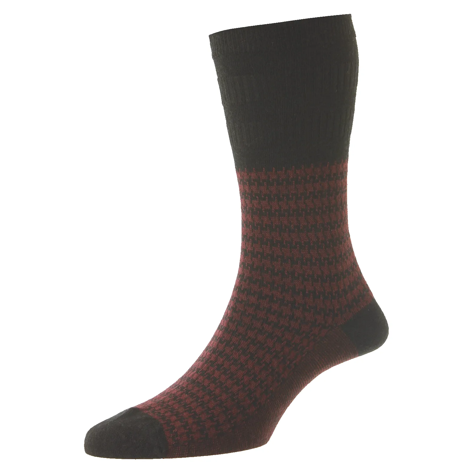 HJ Hall HJ988 Houndstooth Wool Softop® Socks sold by Coes product image thumbnail 2