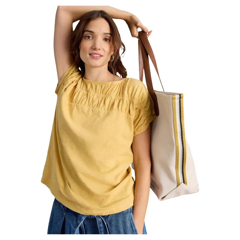 White Stuff Rachel Ruched Tee sold by Coes