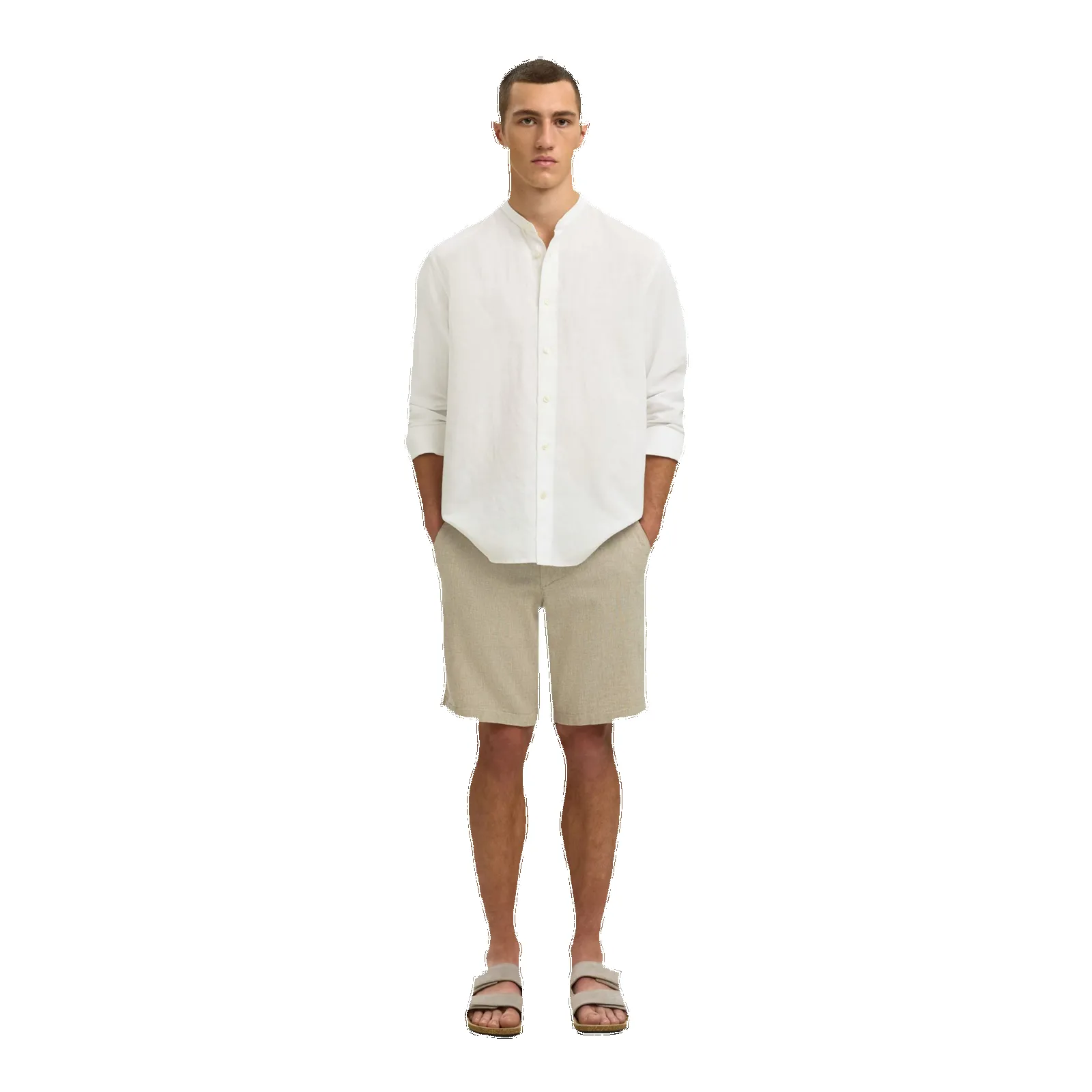 Selected Reg Clay Linen Blend Long Sleeve Shirt sold by Coes product image thumbnail 5