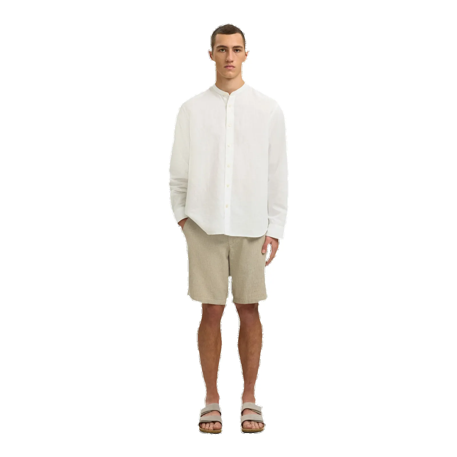 Selected Reg Clay Linen Blend Long Sleeve Shirt sold by Coes product image thumbnail 2
