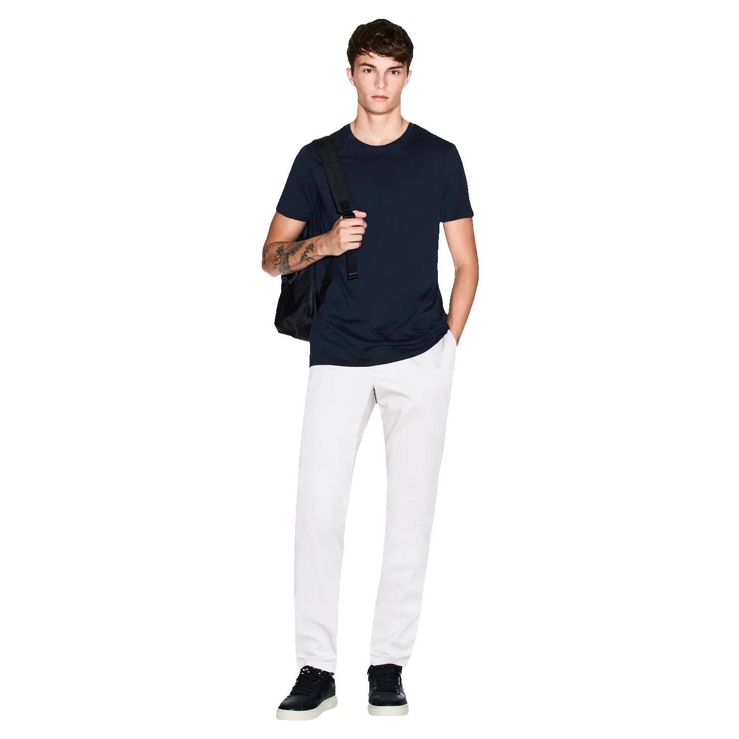 Armani Exchange Plain Crew Neck T-shirt sold by Coes product image thumbnail 2