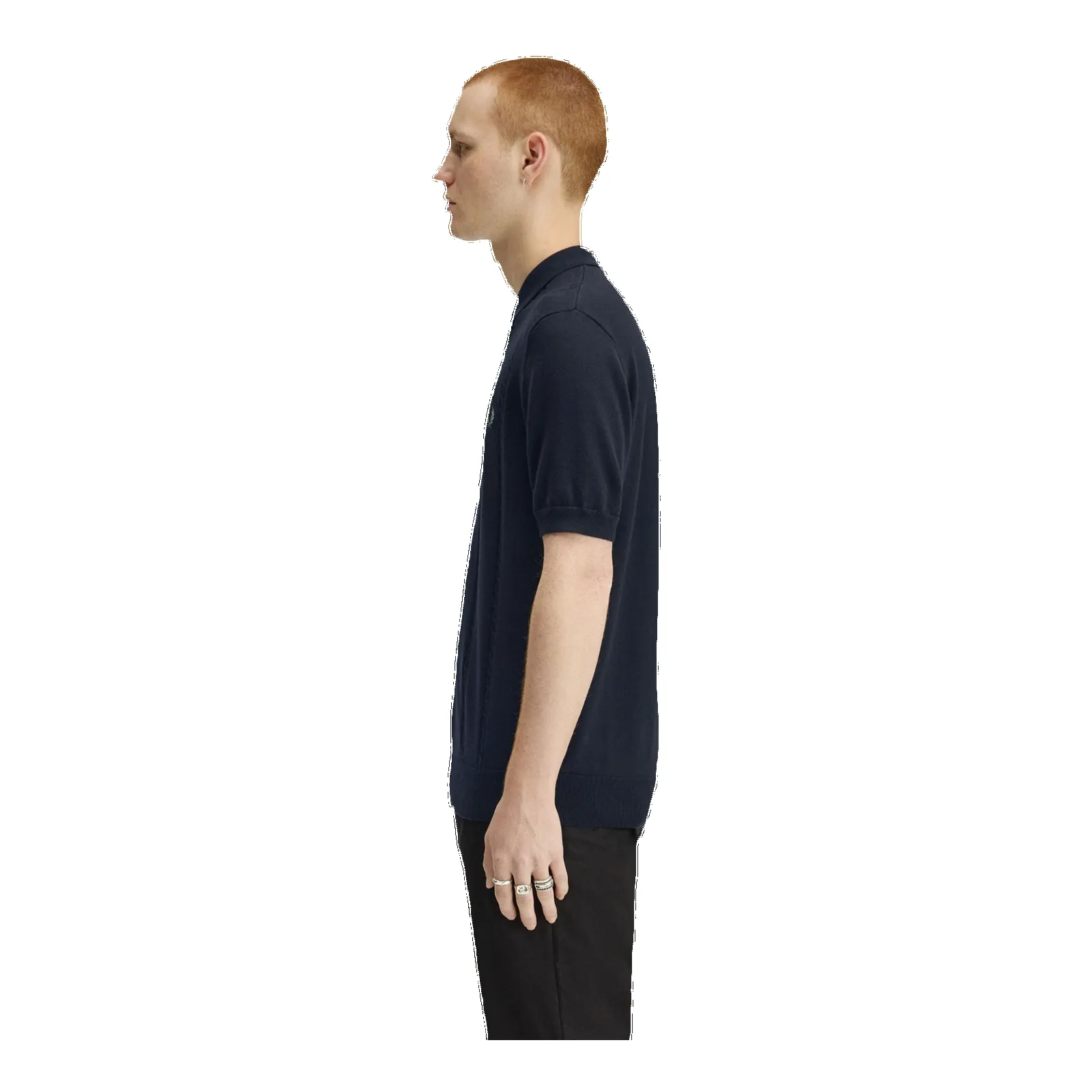 Fred Perry Cable Knitted Polo Shirt sold by Coes product image thumbnail 3