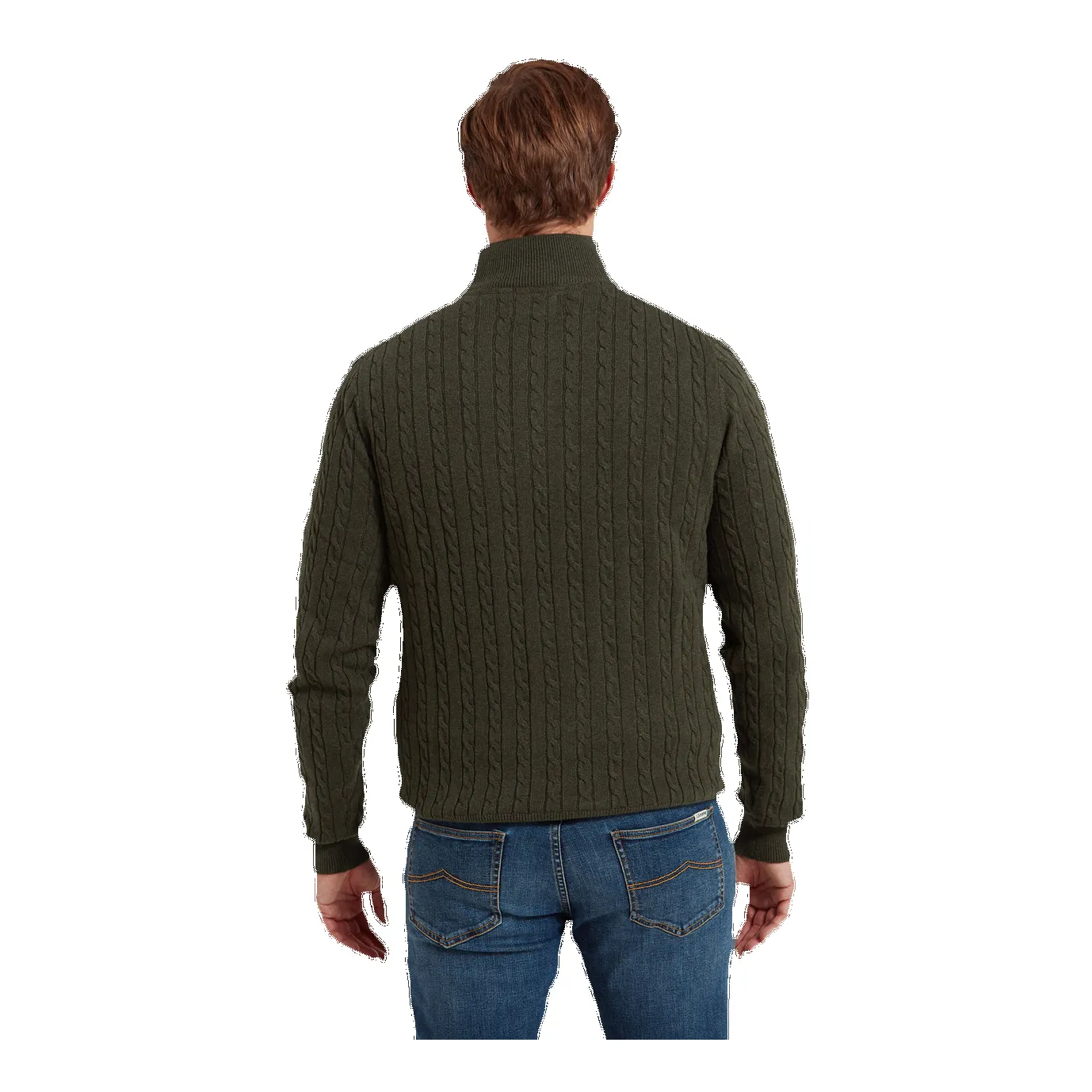 Schoffel Calton Cotton Cashmere Cable 1/4 Zip Jumper sold by Coes product image thumbnail 4