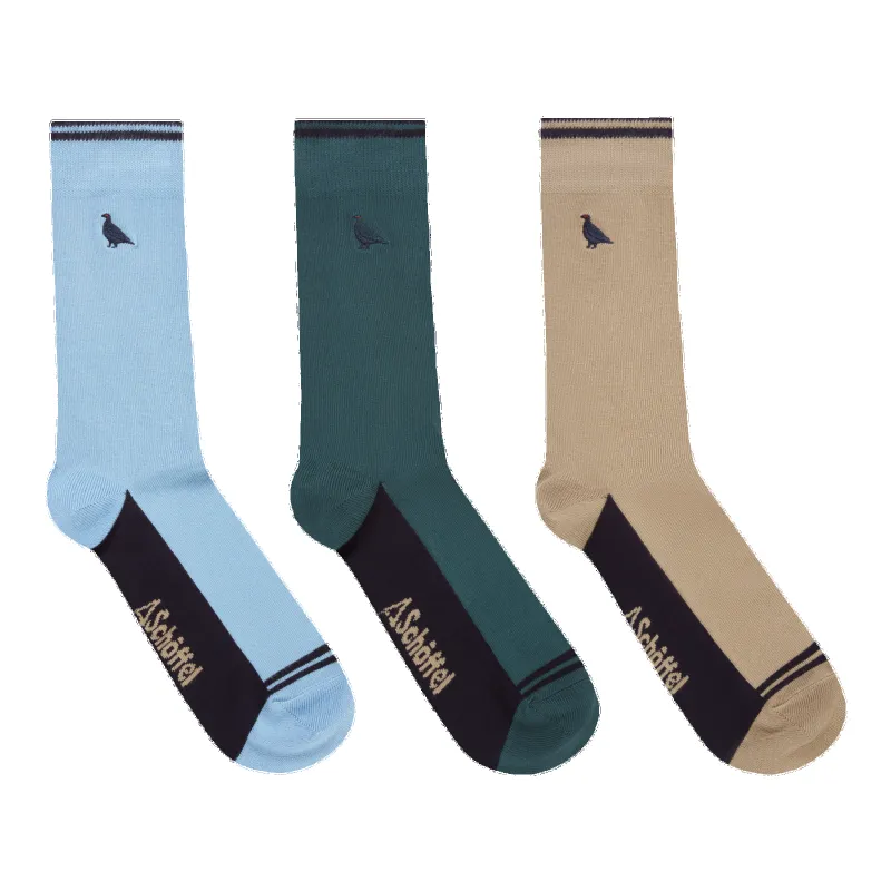 Schoffel Bamboo Socks Box Of 3 made by Coes