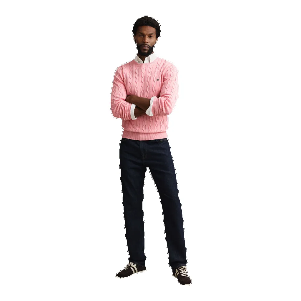 GANT Cotton Cable Crew Neck sold by Coes product image thumbnail 4