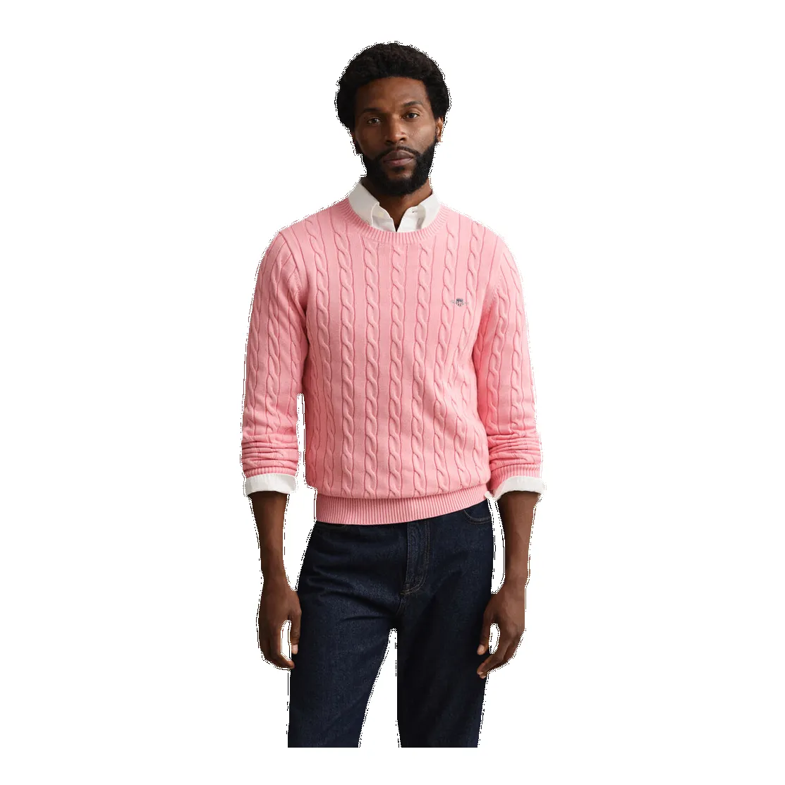 GANT Cotton Cable Crew Neck sold by Coes product image thumbnail 2