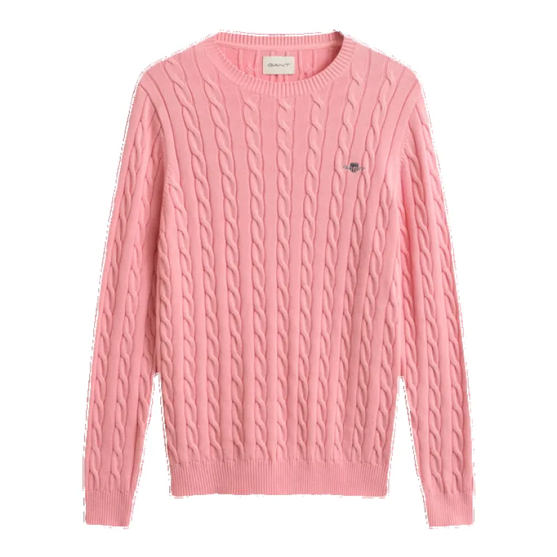 GANT Cotton Cable Crew Neck made by Gant