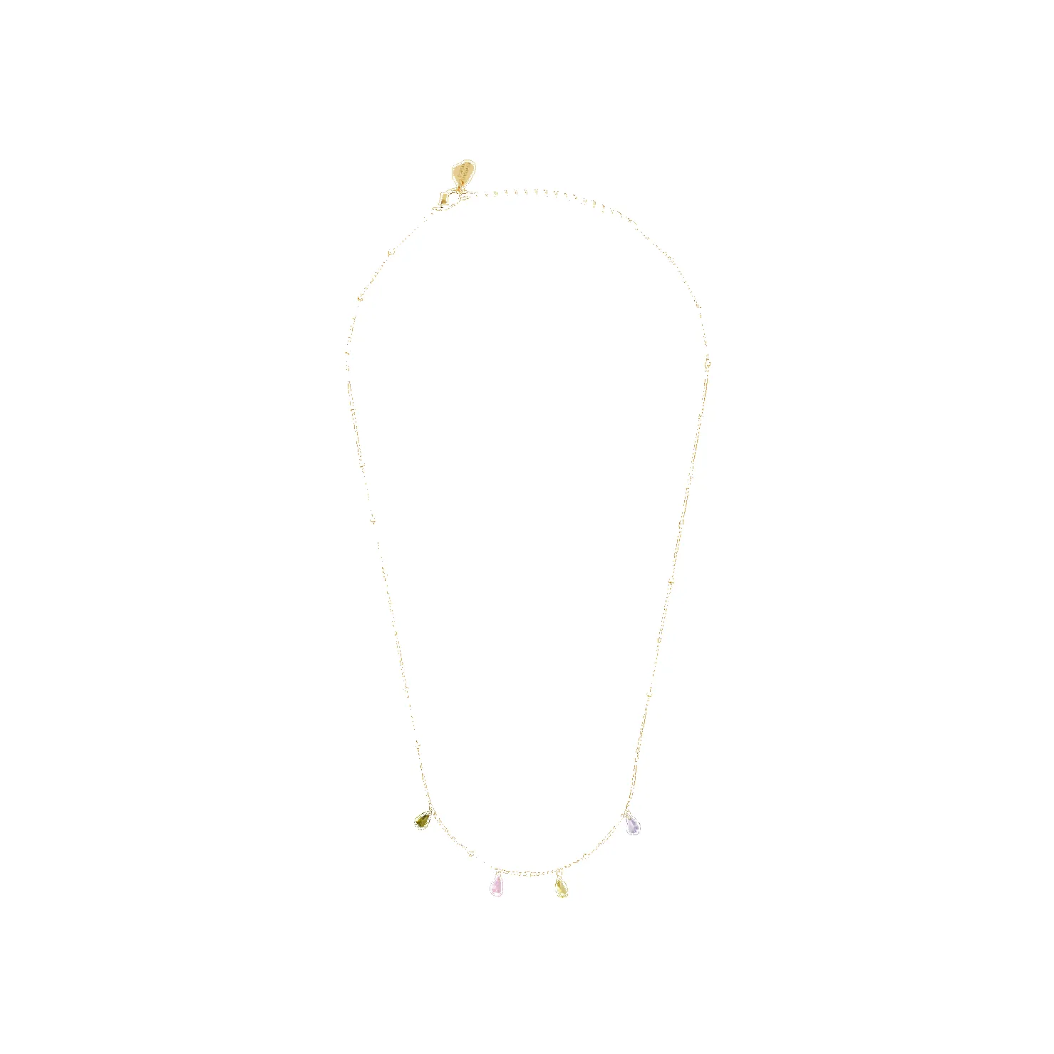Estella Bartlett Multi Cz Pear Drop Necklace sold by Coes