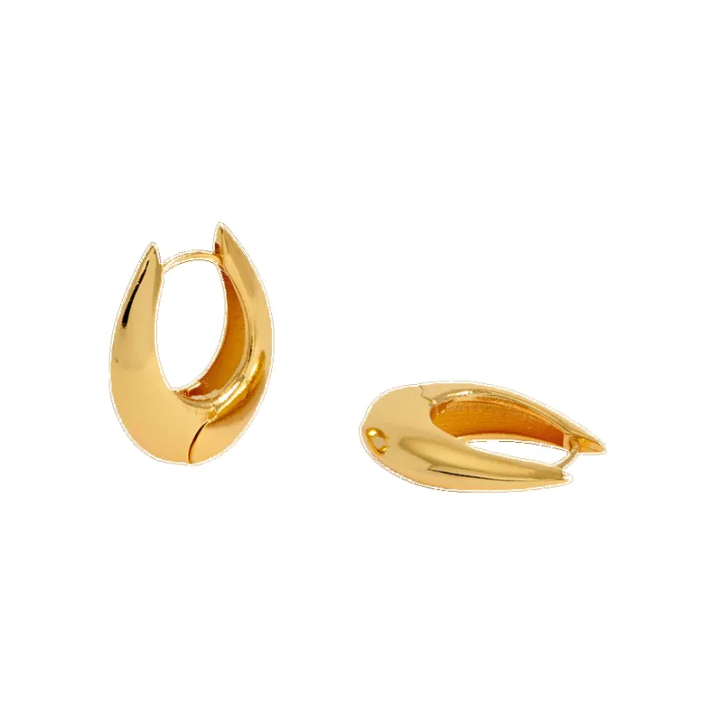 Estella Bartlett Oval Drop Hinge Hoop Earrings sold by Coes