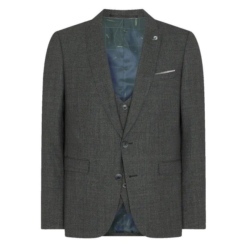 Remus Uomo Birdseye Three Piece Suit for Men sold by Coes