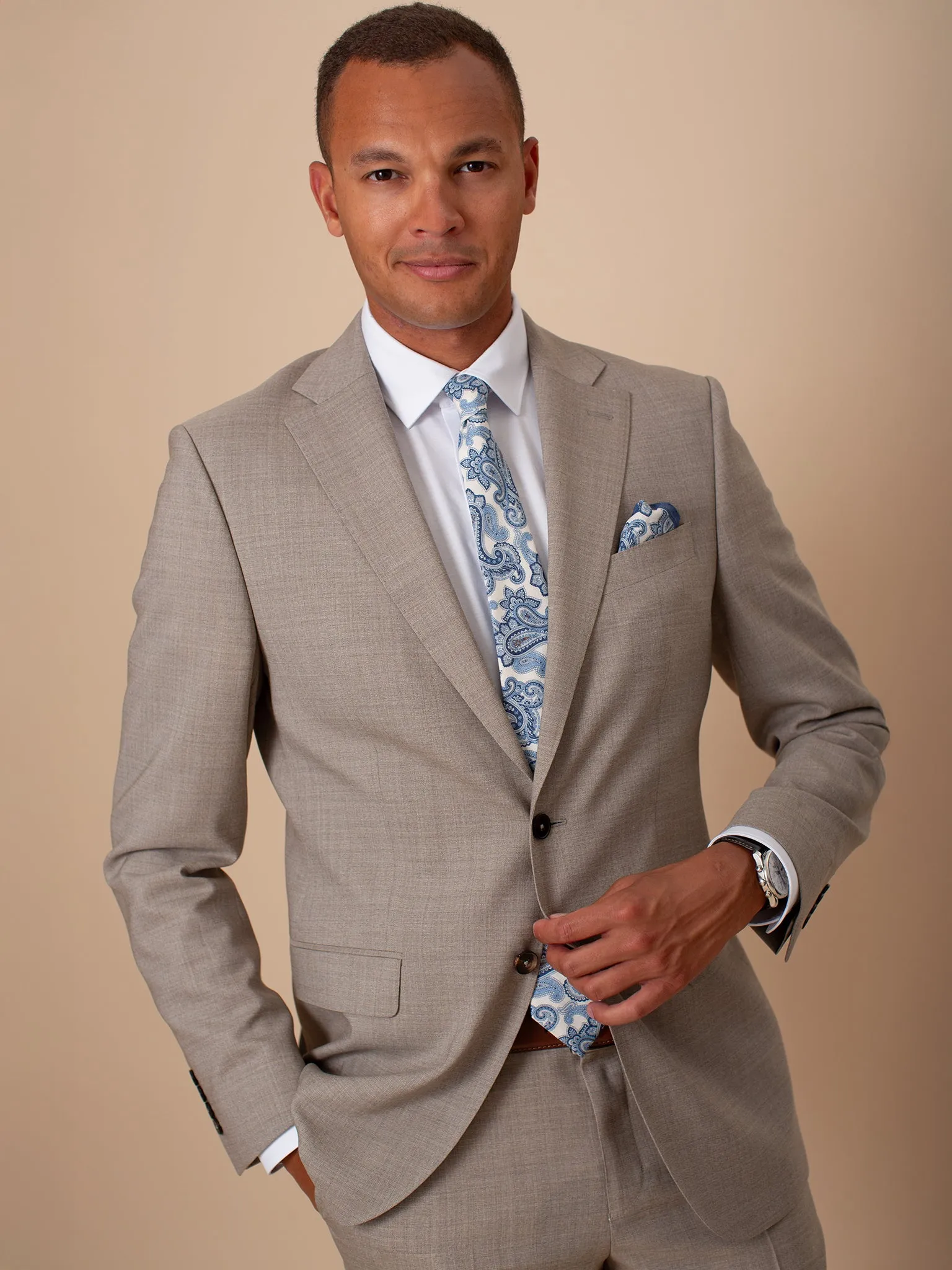 William David Textured Stretch Suit sold by Coes product image thumbnail 4