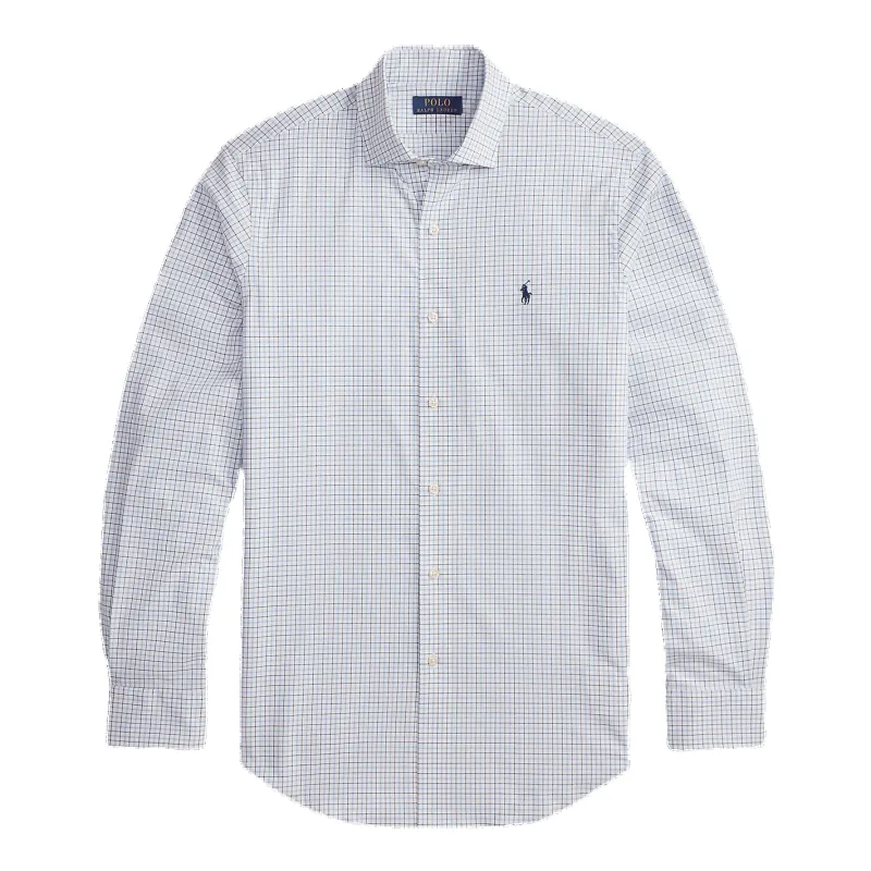 Polo Ralph Lauren Long Sleeve Plaid Stretch Poplin Sport Shirt made by Polo by Ralph Lauren