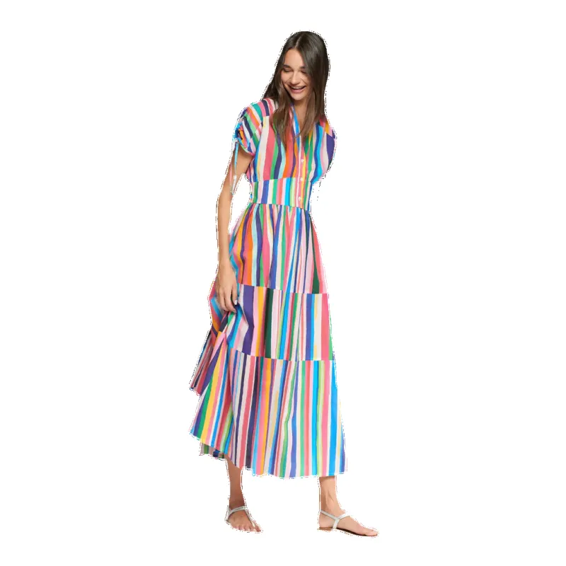 Vilagallo Striped Dress made by Coes