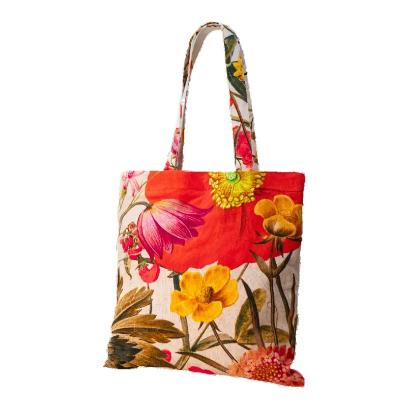 Powder Cotton Velvet Tote made by Coes