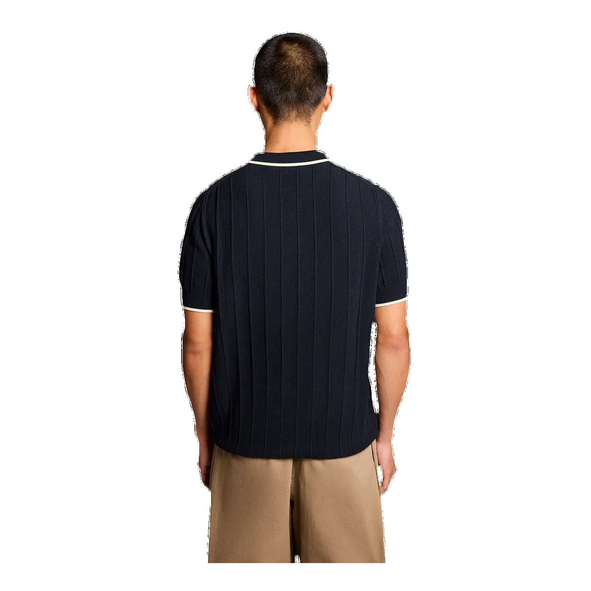 Lyle & Scott Tipped Pique Knitted Polo sold by Coes product image thumbnail 2