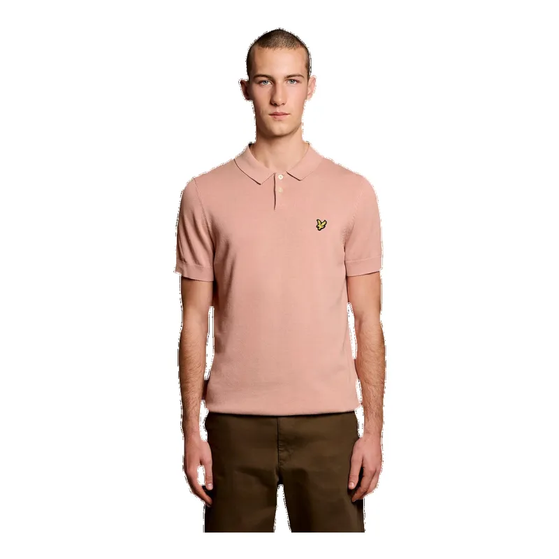 Lyle & Scott Cotton Short Sleeve Knitted Polo sold by Coes