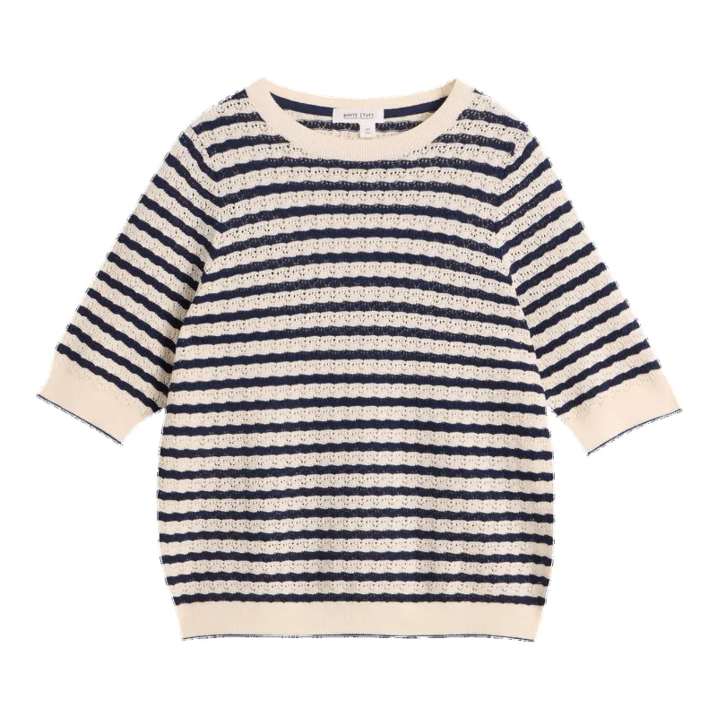 White Stuff Holly Pointelle Tee made by Coes