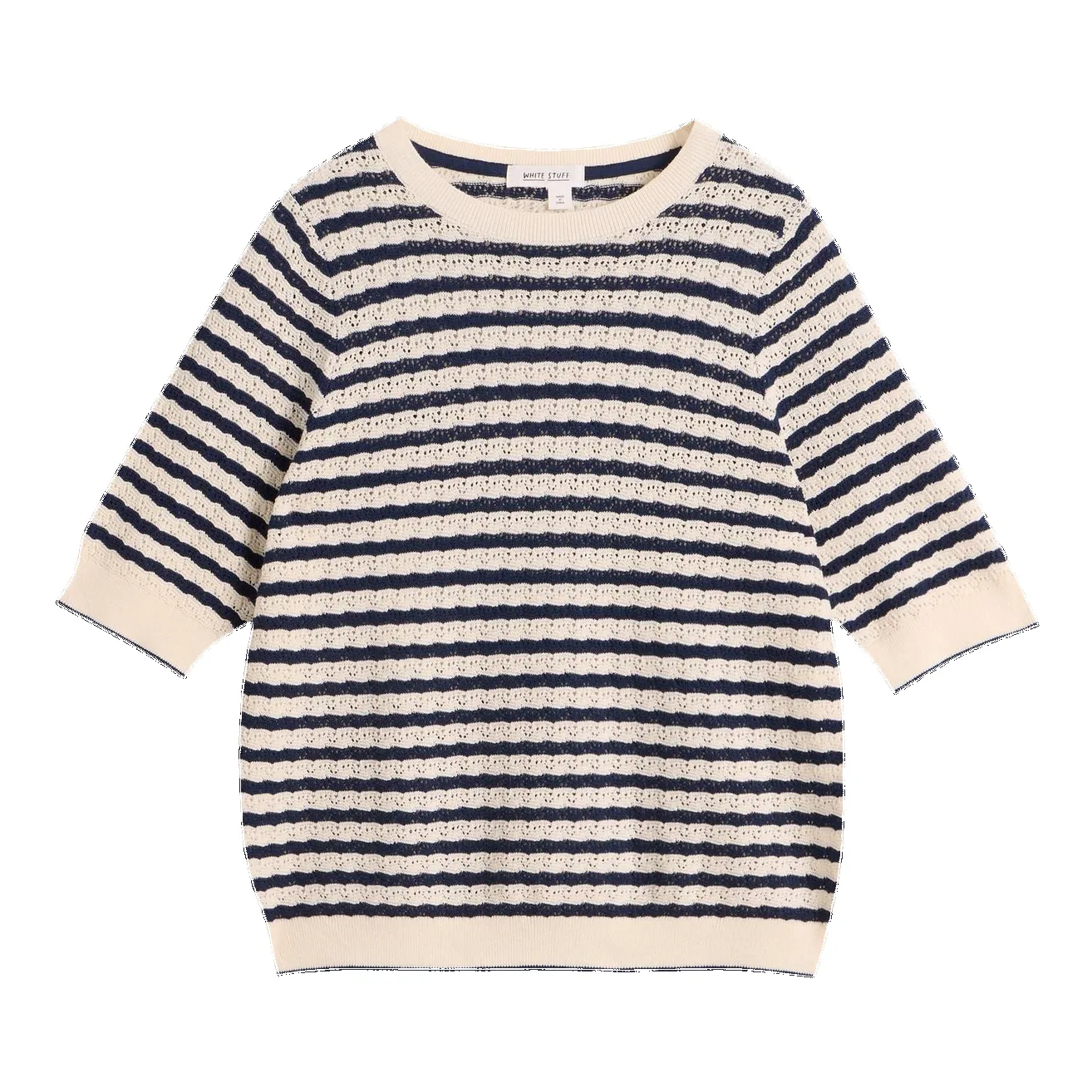 White Stuff Holly Pointelle Tee sold by Coes