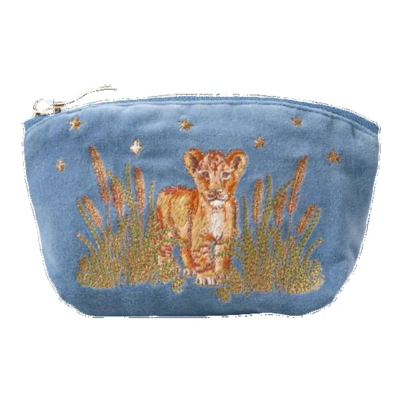 Elizabeth Scarlett Lion Pride Velvet Coin Purse made by Coes