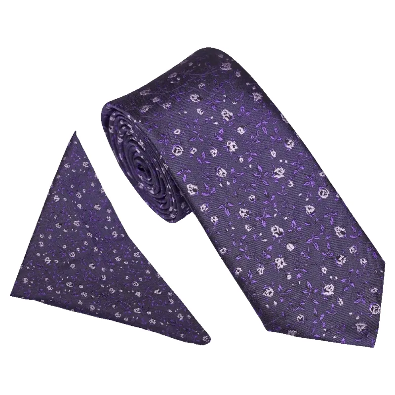 William Turner Occasion Tiny Floral Tie and Pocket Square Set sold by Coes